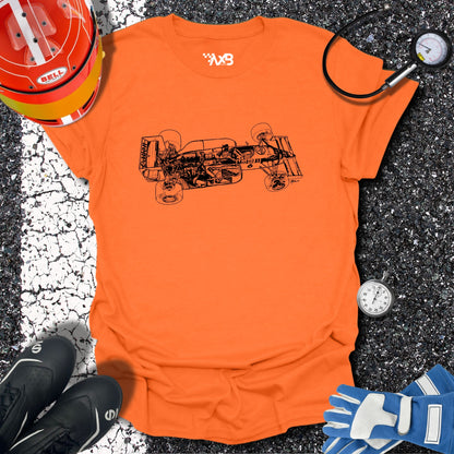 Vintage Formula 1 Car Cutaway T-Shirt