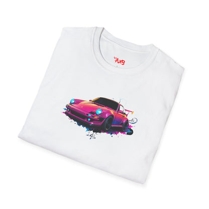 Pink Porsche T-Shirt – Neon Racer Edition