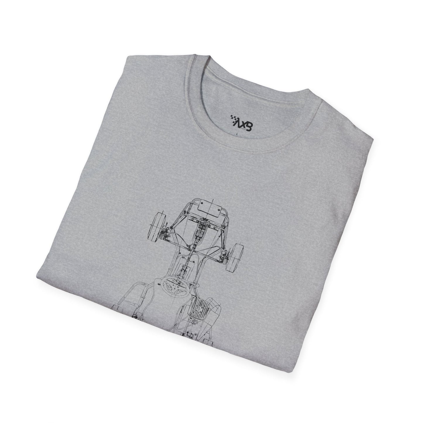 Vintage Kart Blueprint T-Shirt