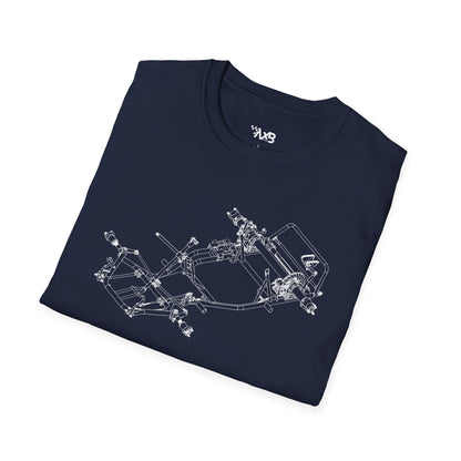 Go-Kart Chassis Blueprint T-Shirt