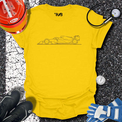 Formula 1 Car Blueprint T-Shirt