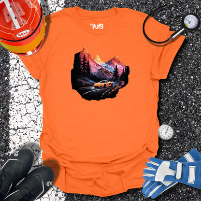 Supercar Mountain Adventure T-Shirt – Scenic Drive Edition