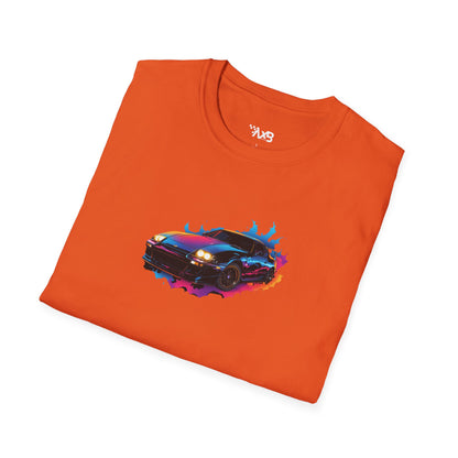 Neon Sports Car T-Shirt – Midnight Supra Edition