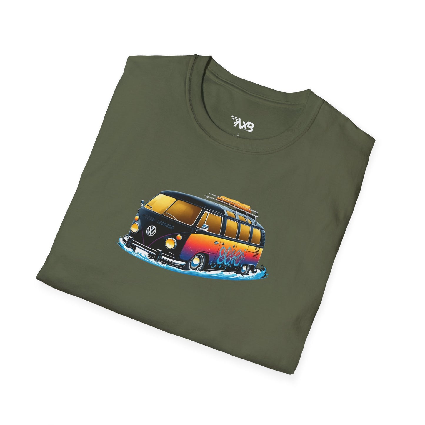 Sunset VW Van T-Shirt – Surf Adventure Edition