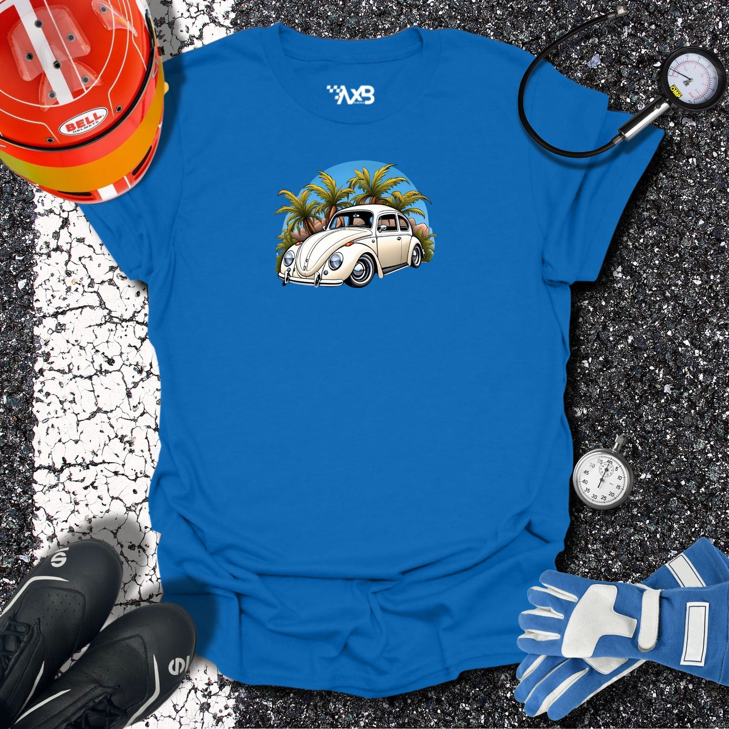 VW Beetle T-Shirt – Retro Charm Meets Tropical Vibes