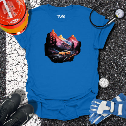 Supercar Mountain Adventure T-Shirt – Scenic Drive Edition