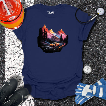 Supercar Mountain Adventure T-Shirt – Scenic Drive Edition