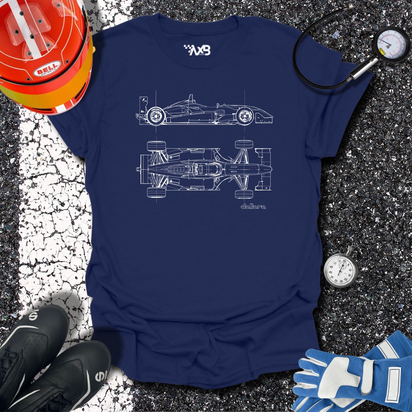 F3 Car Blueprint T-Shirt