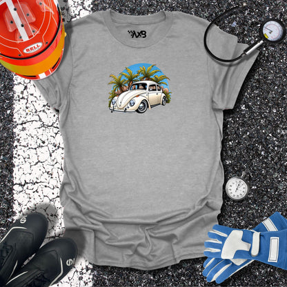 VW Beetle T-Shirt – Retro Charm Meets Tropical Vibes