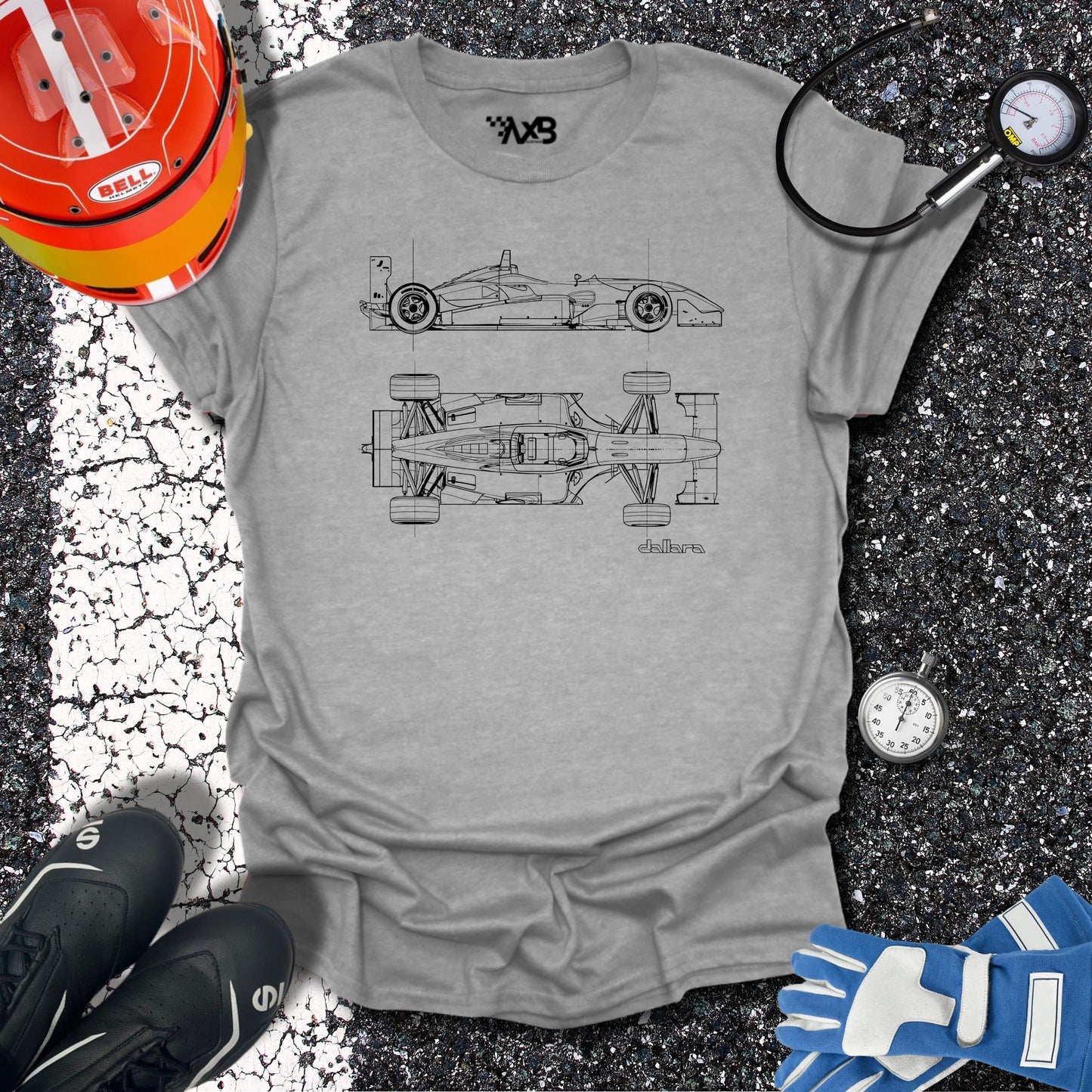 F3 Car Blueprint T-Shirt