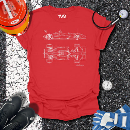 F3 Car Blueprint T-Shirt