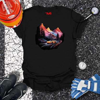 Supercar Mountain Adventure T-Shirt – Scenic Drive Edition