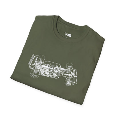 Vintage Formula 1 Car Cutaway T-Shirt