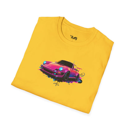 Pink Porsche T-Shirt – Neon Racer Edition