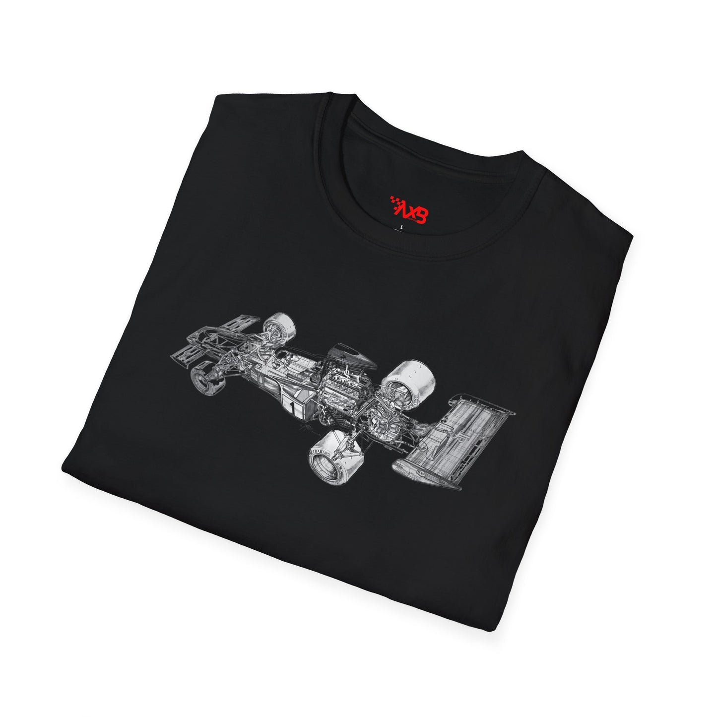 Formula 1 Car Blueprint T-Shirt