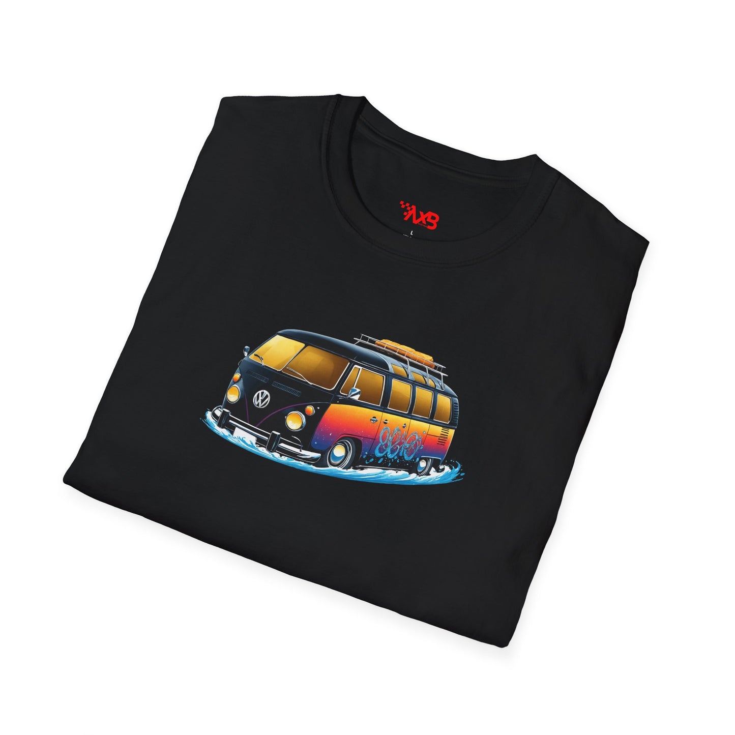 Sunset VW Van T-Shirt – Surf Adventure Edition