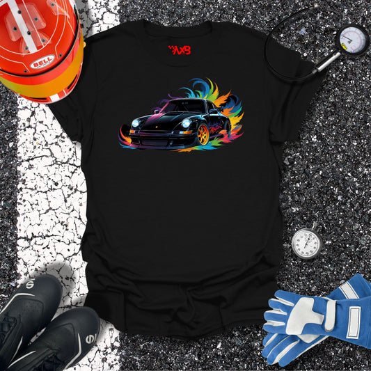 Porsche T-Shirt – Color Burst Edition