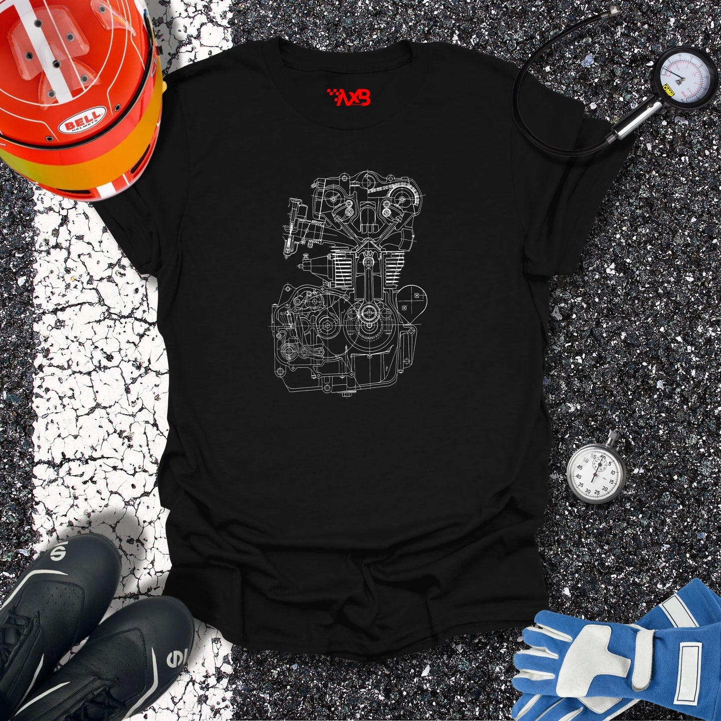 Engine Blueprint T-Shirt