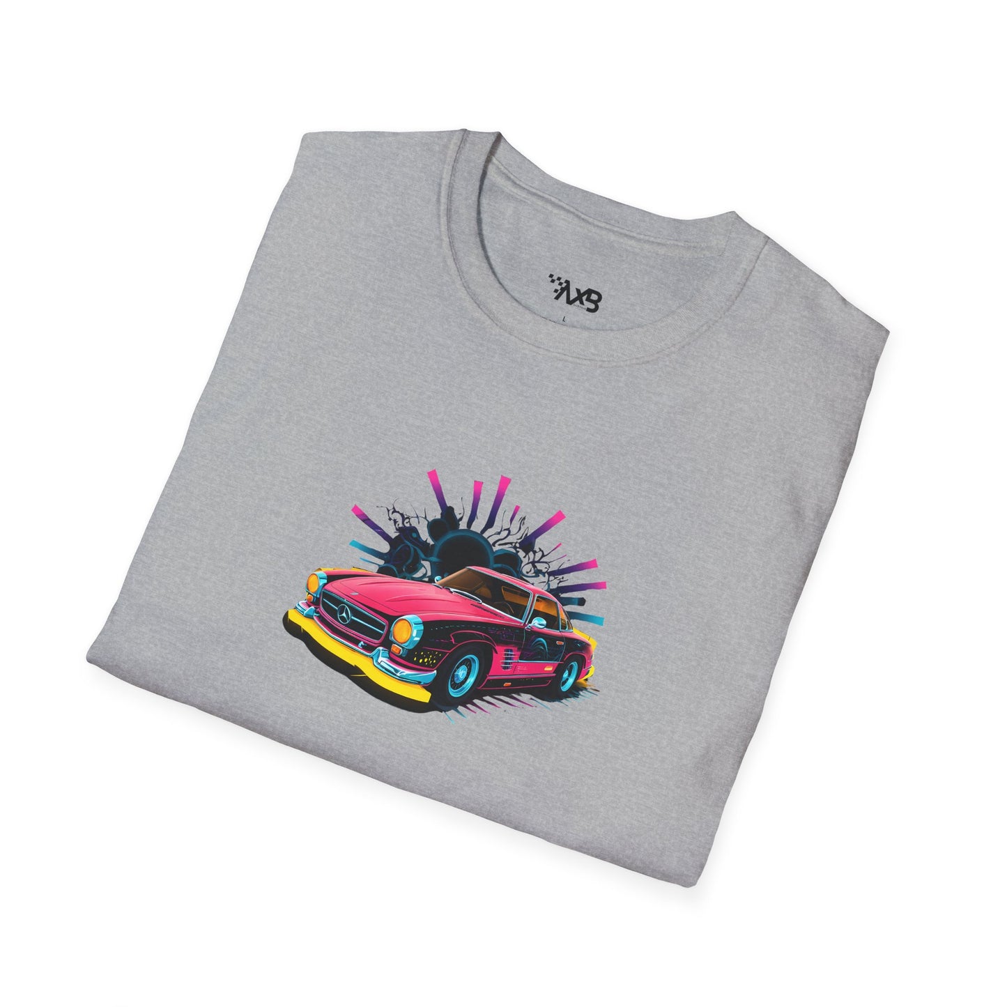 Retro Mercedes-Benz T-Shirt – Neon Nights Edition