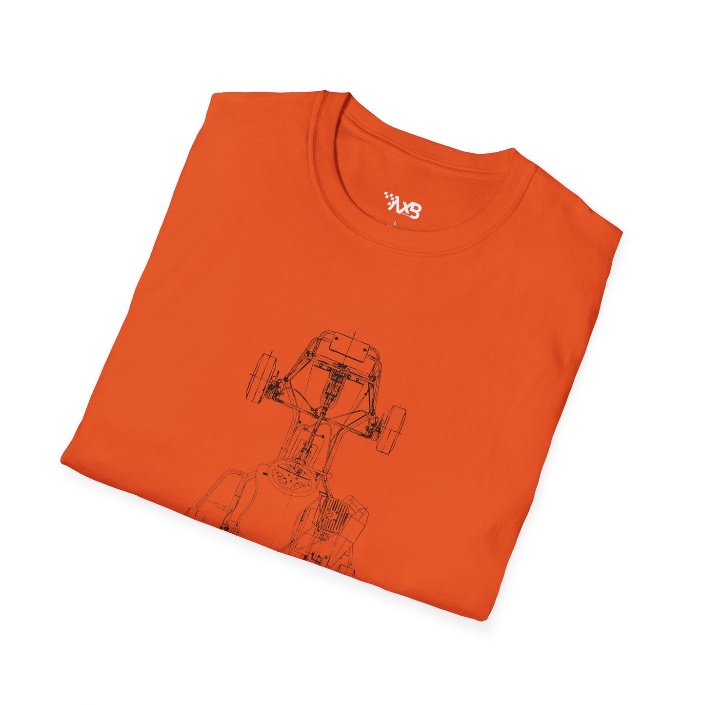 Vintage Kart Blueprint T-Shirt