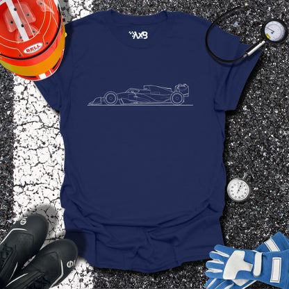 Formula 1 Car Blueprint T-Shirt