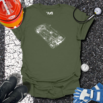 Supercar Blueprint T-Shirt