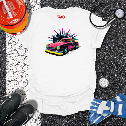 Retro Mercedes-Benz T-Shirt – Neon Nights Edition