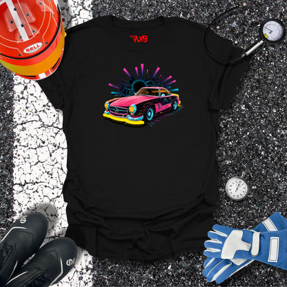 Retro Mercedes-Benz T-Shirt – Neon Nights Edition