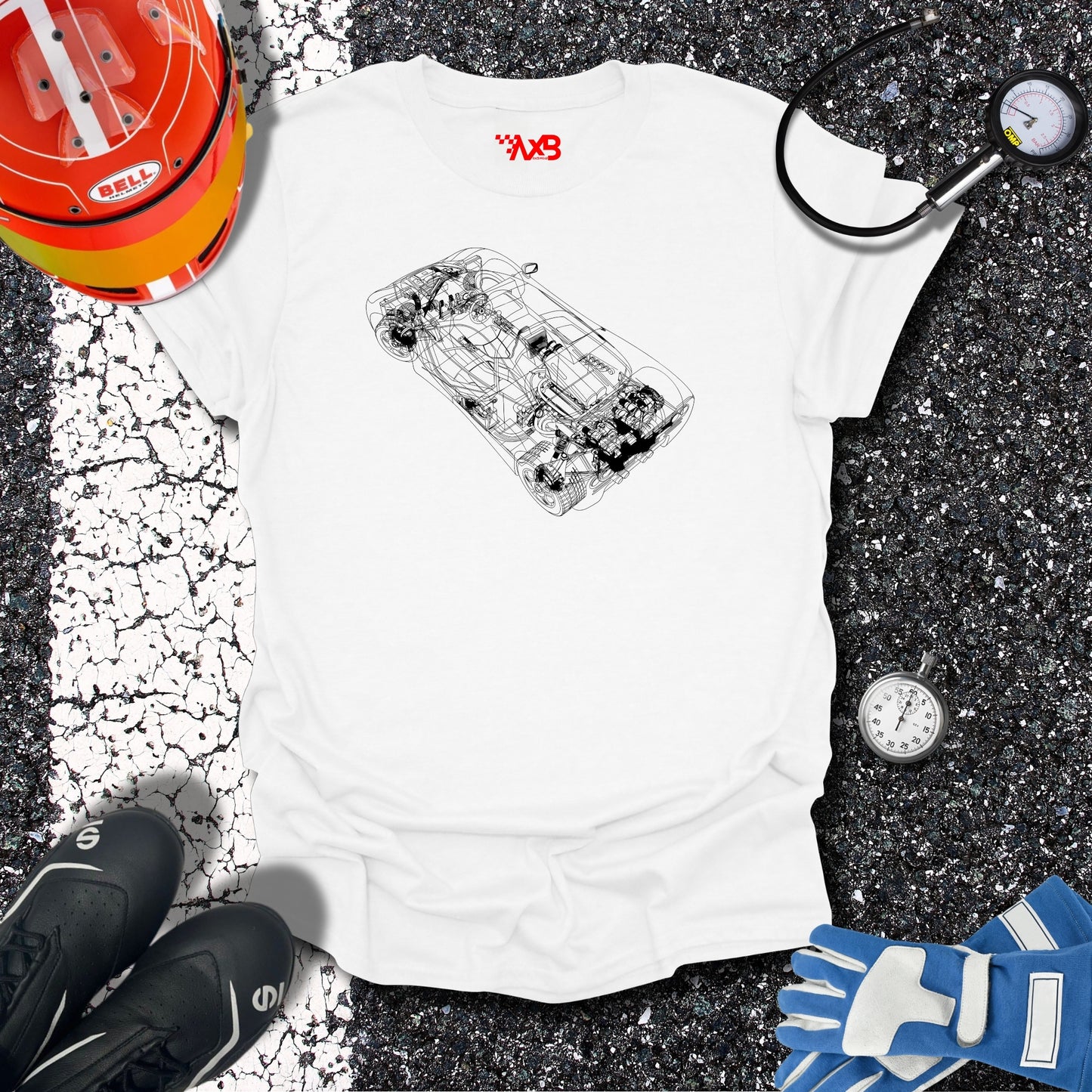 Supercar Blueprint T-Shirt