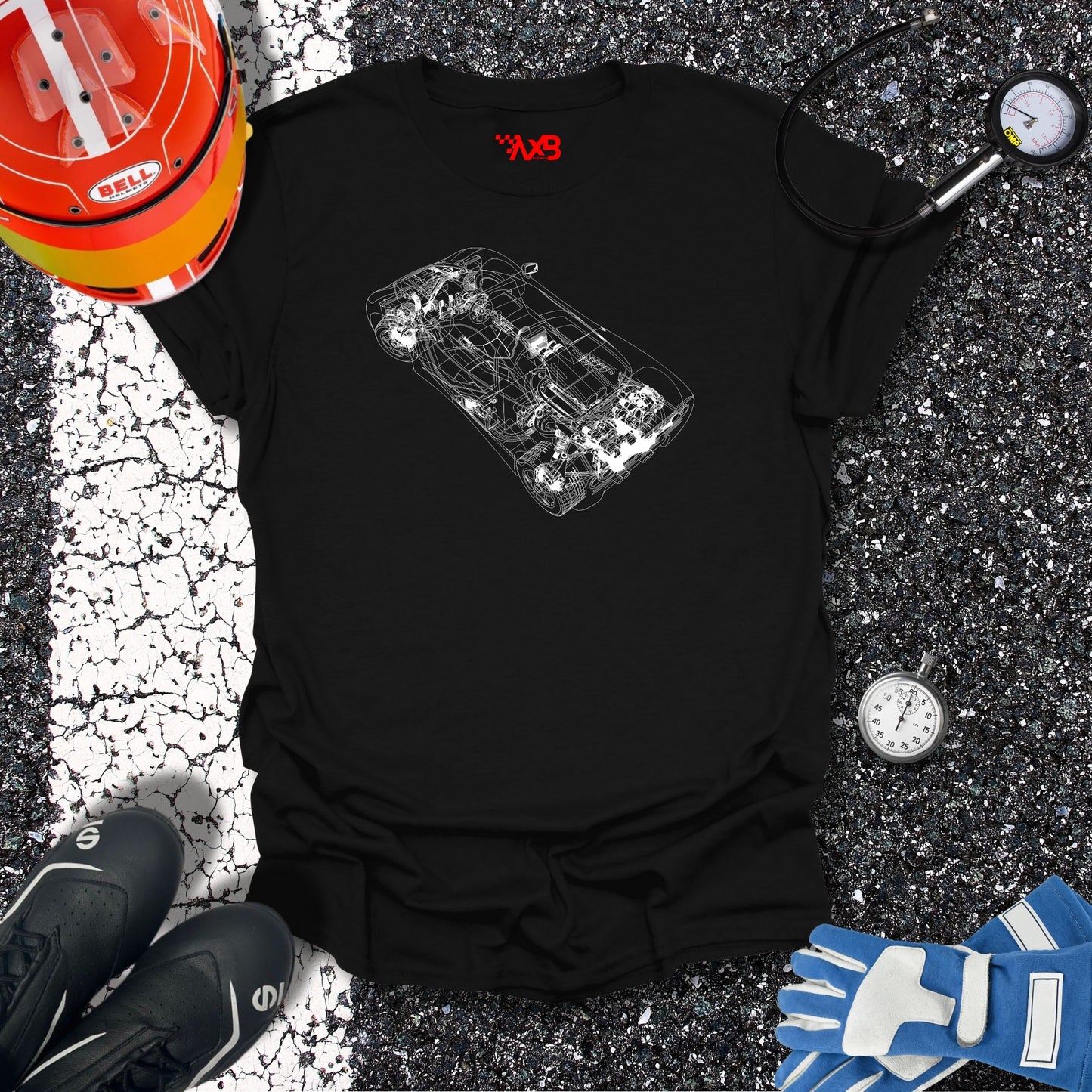 Supercar Blueprint T-Shirt