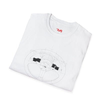 Steering Wheel Blueprint T-Shirt