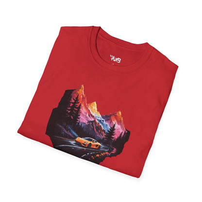 Supercar Mountain Adventure T-Shirt – Scenic Drive Edition