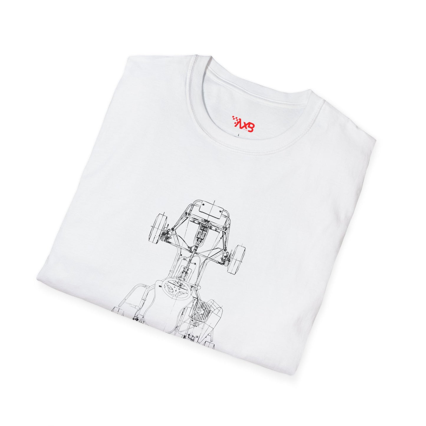 Vintage Kart Blueprint T-Shirt