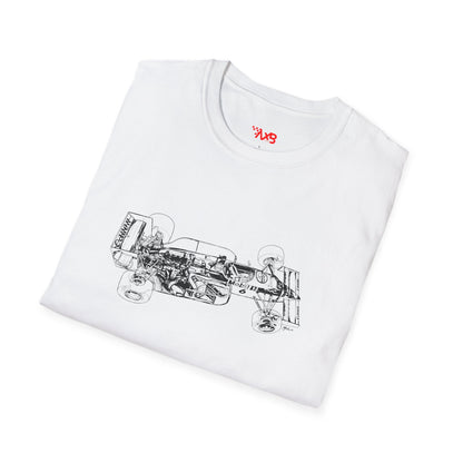 Vintage Formula 1 Car Cutaway T-Shirt