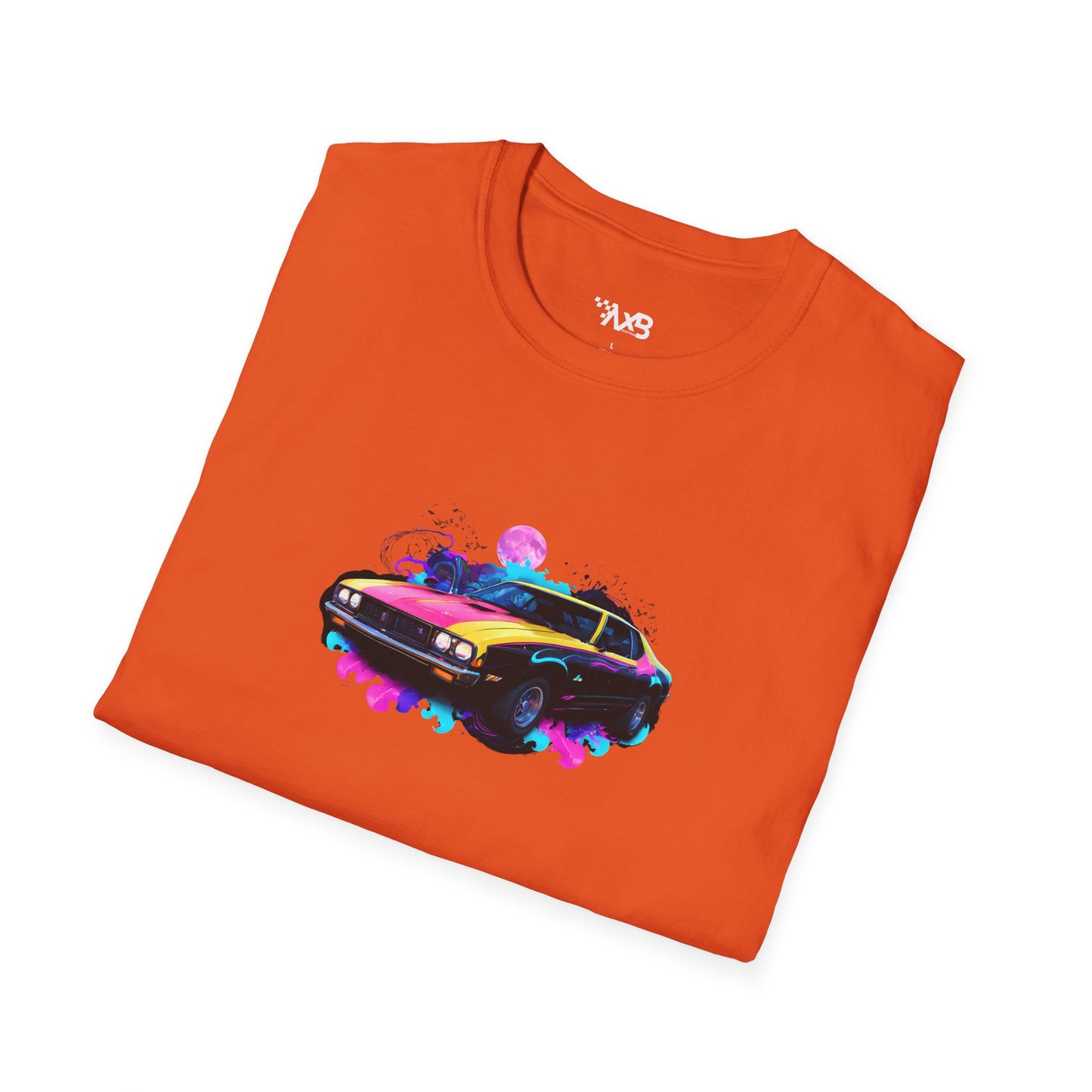 Retro Muscle Car T-Shirt – Neon Moon Edition