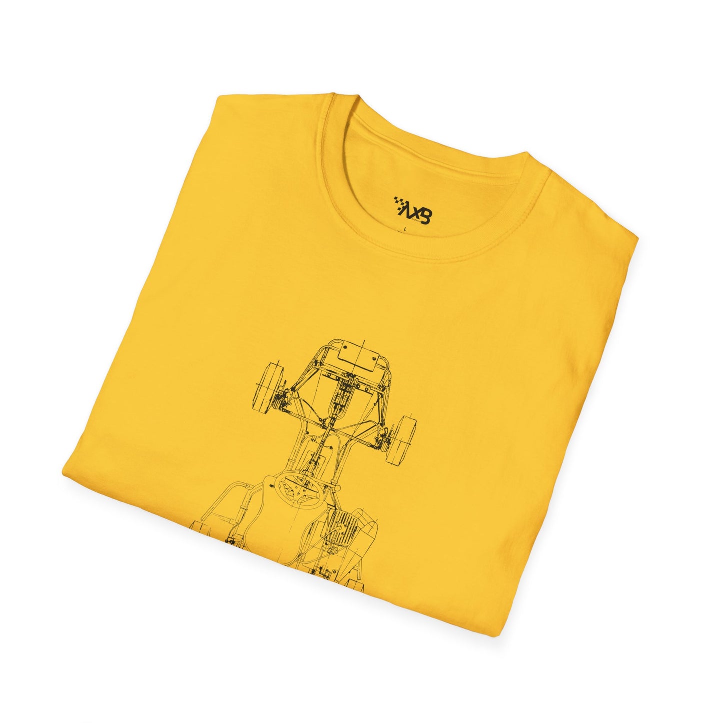 Vintage Kart Blueprint T-Shirt