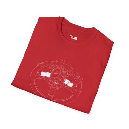 Steering Wheel Blueprint T-Shirt