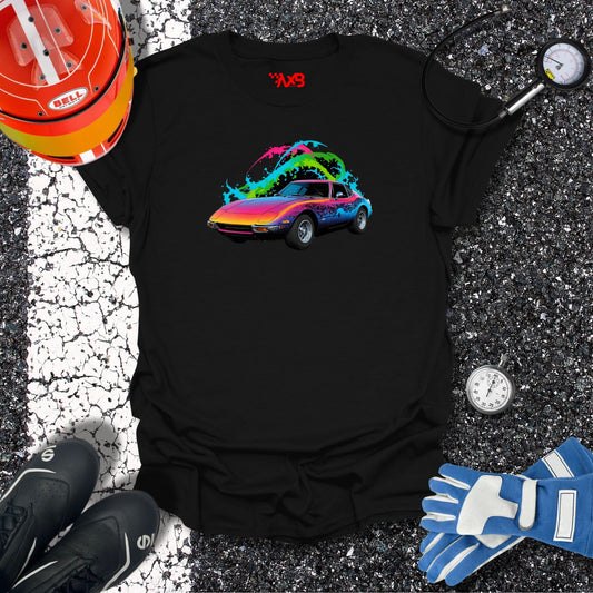 Sports Car T-Shirt – Neon Splash Edition