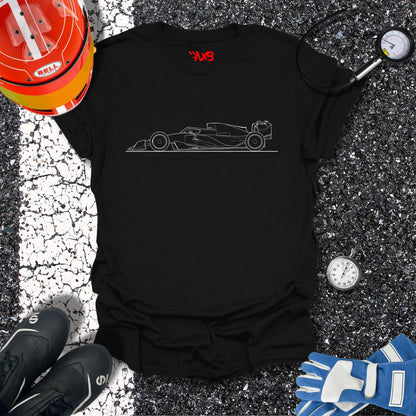 Formula 1 Car Blueprint T-Shirt