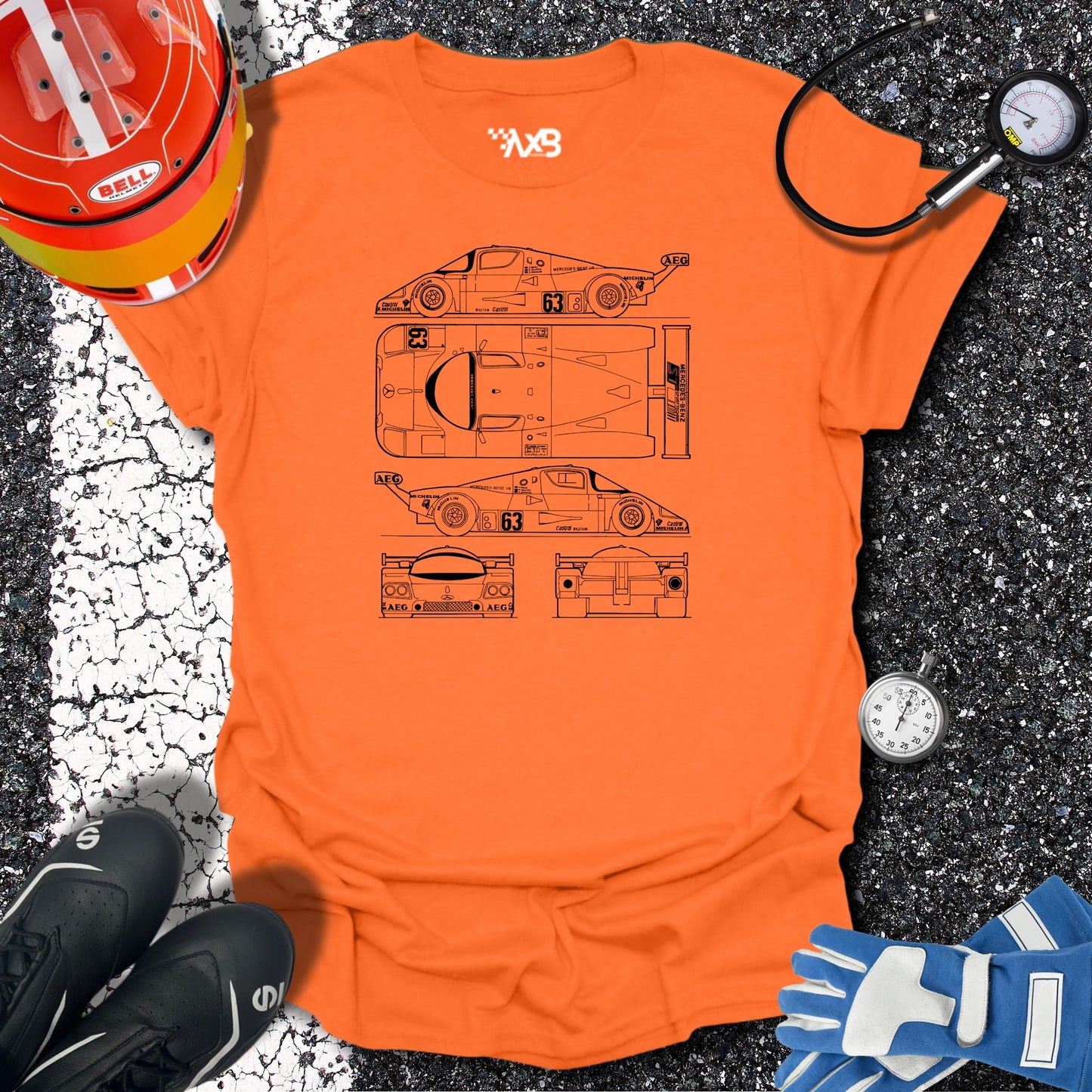 Mercedes-Benz C9 Blueprint T-Shirt