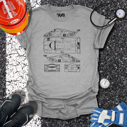 Mercedes-Benz C9 Blueprint T-Shirt