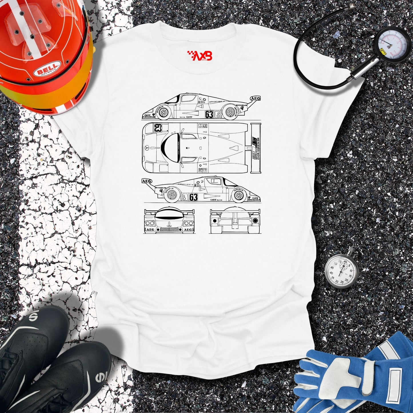 Mercedes-Benz C9 Blueprint T-Shirt