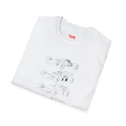 Evolution of Race Cars T-Shirt