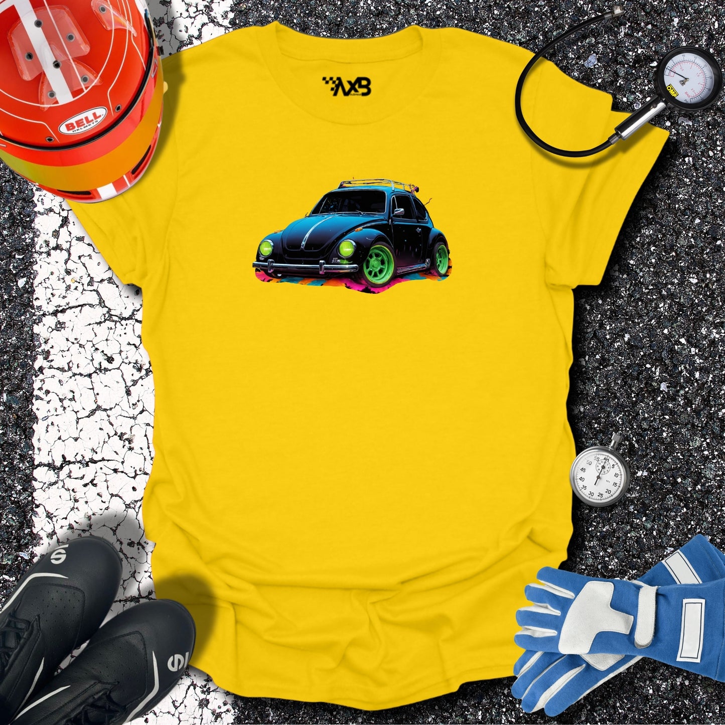 VW Beetle T-Shirt – Neon Vibes Edition