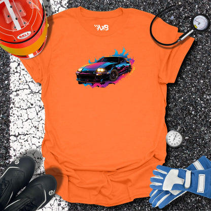 Neon Sports Car T-Shirt – Midnight Supra Edition