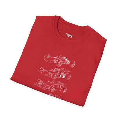 Evolution of Race Cars T-Shirt