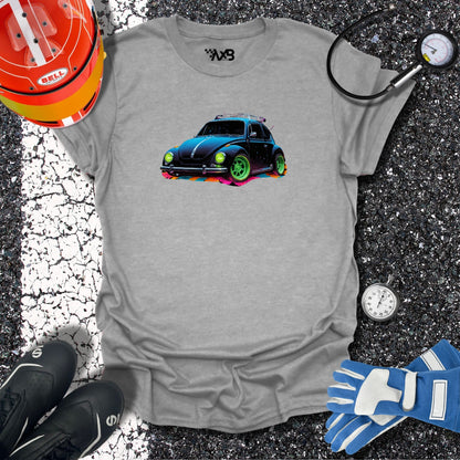 VW Beetle T-Shirt – Neon Vibes Edition