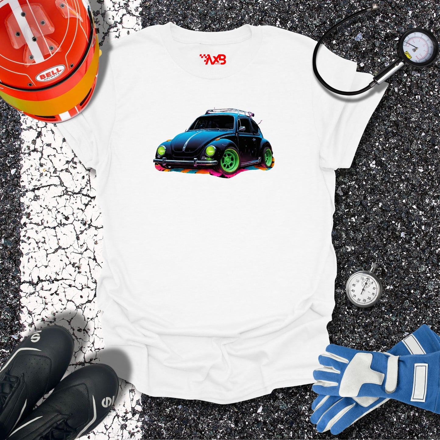 VW Beetle T-Shirt – Neon Vibes Edition