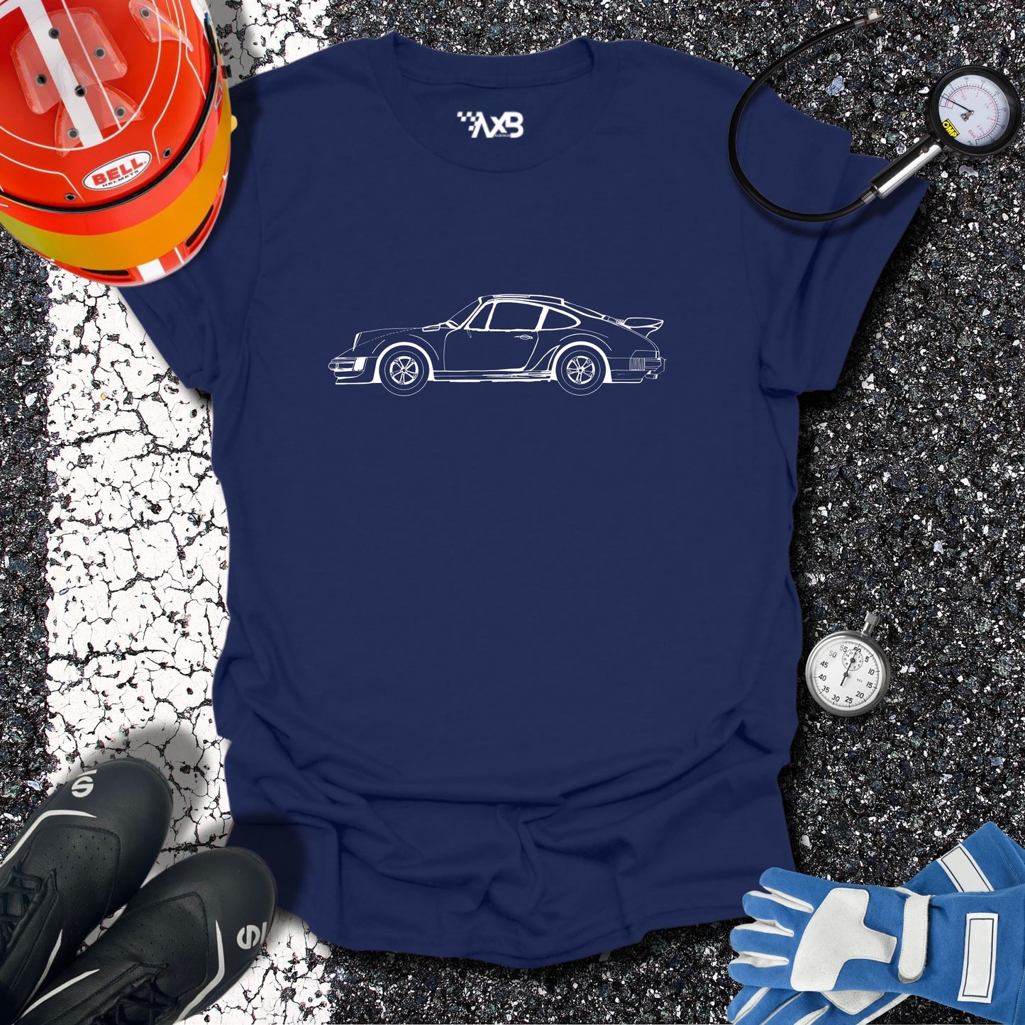 Porsche 911 Blueprint T-Shirt