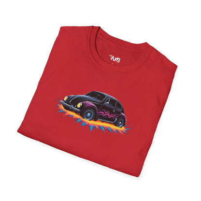 Retro VW Beetle T-Shirt – Flame Wave Edition